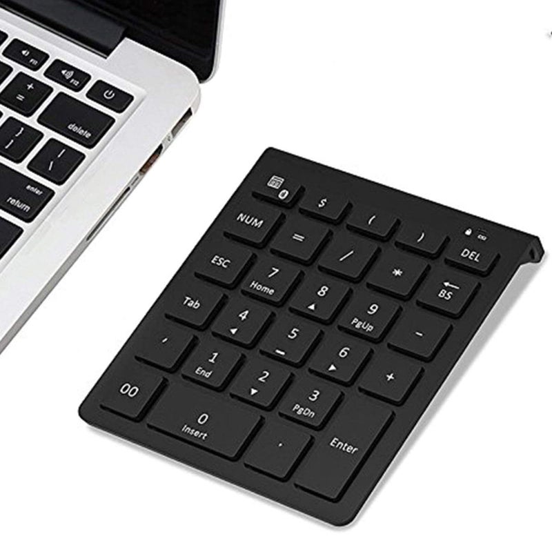 Lekvey Bluetooth Number Pad for Laptop, Wireless Numeric keypad, 28 Keys Numpad Number Keypad Bluetooth 10 Keys Number Pad for Laptop, MacBook Air/Pro, iMac, Surface Pro, etc - Image 1